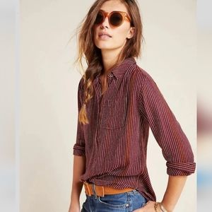 Anthropologie ISADORA BUTOON-BACK TUNIC